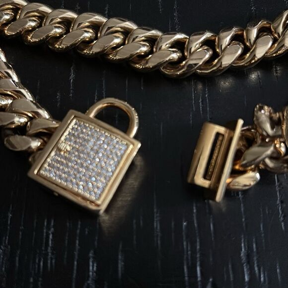 Dog Wide Cuban Link Stainless Pet Chain Gold Tone Collar Necklace Pet Accessory - Picture 11 of 12